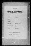 Patrol Reports. Western District, Emeti, 1970 - 1971