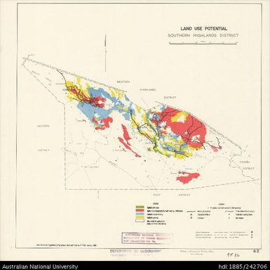 Papua New Guinea, Land Use Potential Southern Highlands District, Sheet 6.2, 1969, 1:1 584 000