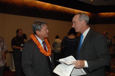 [Assignment: 48-DPA-09-29-08_SOI_K_Isl_Conf_AM] Insular Areas Health Summit [("The Future of Health Care in the Insular Areas: A Leaders Summit") at the Marriott Hotel in] Honolulu, Hawaii, where Interior Secretary Dirk Kempthorne [joined senior federal health officials and leaders of the U.S. territories and freely associated states to discuss strategies and initiatives for advancing health care in those communinties [48-DPA-09-29-08_SOI_K_Isl_Conf_AM_DOI_0396.JPG]