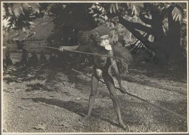 A spearman of Wamira, North Coast / Frank Hurley