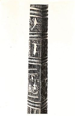 Photo of a carved wooden object
