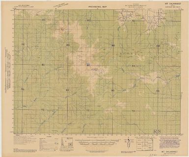 Provisional map, northeast New Guinea: Mount Salawaket (Sheet Mount Salawaket)