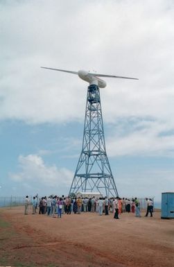 WIND TURBINE SITE DEDICATION AT KAHUKU OAHU HAWAII