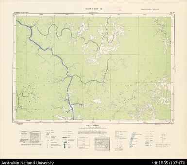 Indonesia, Western New Guinea, Soewa Rivier, Series: Nederlands-Nieuw-Guinea, Sheet 22-W, 1956, 1:100 000