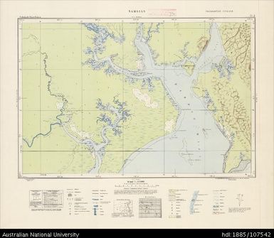 Indonesia, Western New Guinea, Namasan, Series: Nederlands-Nieuw-Guinea, Sheet 15-J, 1957, 1:100 000