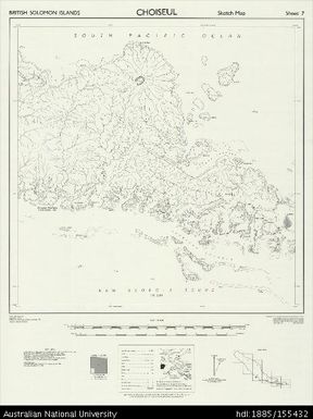 Solomon Islands, British Solomon Islands, Choiseul, Series: X715 (Sketch), Sheet 7, 1959, 1:50 000