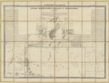 Islas Marianas, Palaos y Carolinas / por el Leniente Coronel, Capitan de Ingenieros D. Francisco Coello, Madrid 1852
