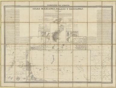 Islas Marianas, Palaos y Carolinas / por el Leniente Coronel, Capitan de Ingenieros D. Francisco Coello, Madrid 1852