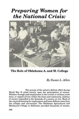 Preparing Women for the National Crisis: The Role of Oklahoma A. and M. College