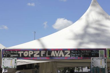 Cook Islands food stalls, Pasifika Festival.