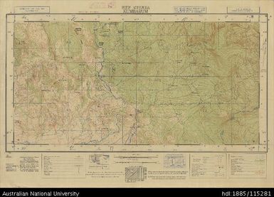 Papua New Guinea, Kumbarum, Artillery series, Sheet 3672, 1:25 000, 1944