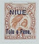 Stamp: New Zealand - Niue Three Pence