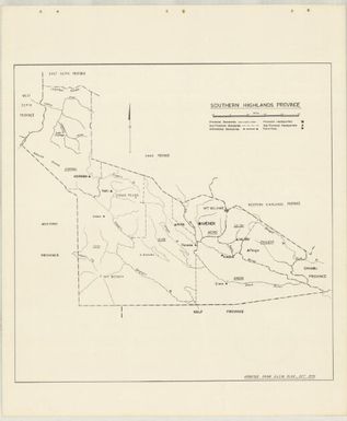 P.N.G. sub-provincial boundaries (Sheet Southern Highlands province)