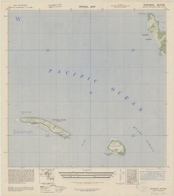 Special map, northeast New Guinea (Karasau Island , front)