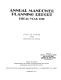 Annual manpower planning report State of Hawaii and Honolulu standard metropolitan statistical area