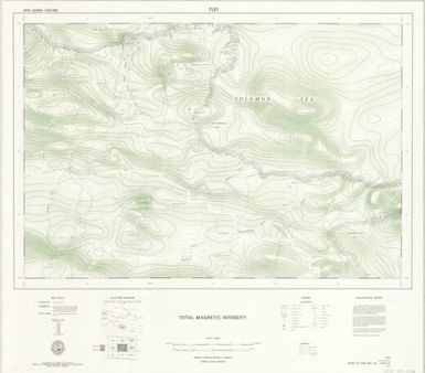 New Guinea 1:250,000 total magnetic intensity: Tufi (Sheet C55/B1-61)