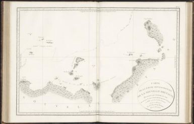Carte de la partie septentrionale de la Nouvelle Bretagne, decouverte par Dampier, en 1700, reconnue par le contre-amiral Bruny-Dentrecastuaux, en juillet 1793 (an 1er de l'ere Francaise) levee et dressee par C.F. Beautemps-Beaupre, ingenieur-hydrographe