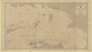 Arafura Sea / Hydrographic Office, compiled from the latest authorities including the Surveys of Lieuts. Kolff, Modera and Gregory of the Dutch Navy 1825-45, Captains Flinders, King, O. Stanley, Denham and Lieut. Chimmo of the Royal Navy 1801-60 ; engraved by J. & C. Walker