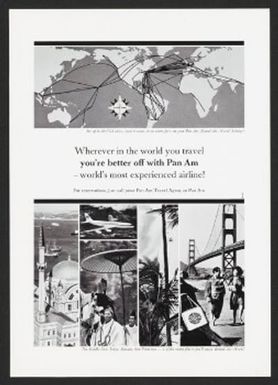 Wherever in the world you travel you're better off with Pan Am--world's most experienced airline!