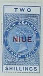 Stamp: New Zealand - Niue Two Shillings