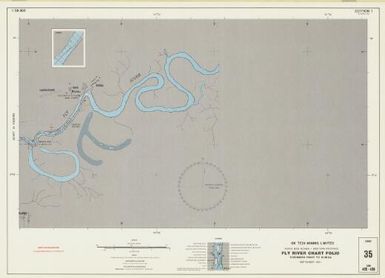 Fly River chart folio Korimoro Point to Kiunga navigation charts : hydrographic survey of the Fly River, Papua New Guinea - Western Province (35)