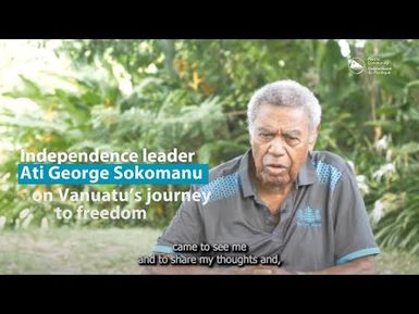Ati George Sokomanu talks about getting the independence vote at the UN