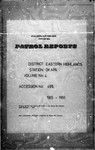 Patrol Reports. Eastern Highlands District, Okapa, 1965 - 1966