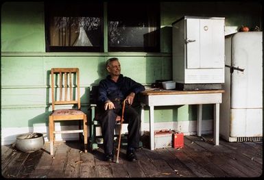 [Shorty Sutherland, Lowburn camping ground, Central Otago]