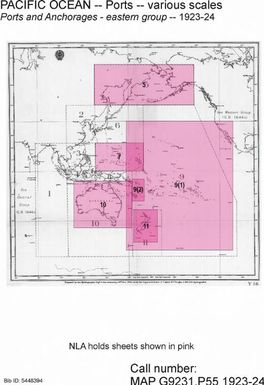 Ports and anchorages : eastern group : [Pacific] / prepared by the Hydrographic Dept. of the Admiralty