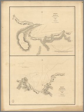 Harbour of Uafatu, Island of Upolu, U.S.Ex.Ex. 1841. Harbour of Saluafata, Island of Upolu, U.S.Ex.Ex. 1841.