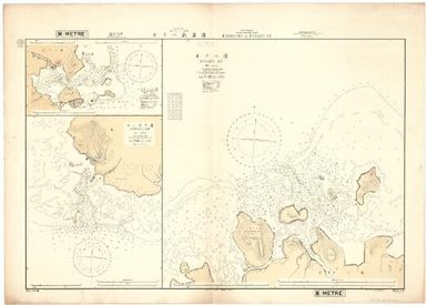 [Japan nautical charts].: Kita-Taiheiyô. Higasi-Karorin Syotô. Harbours in Ponape Tô. (Sheet 2115)