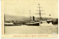 Papeete (Tahiti) - Le départ du "Mariposa" Courrier d’Amérique