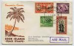 Commemorative Cover: Cook Islands Peace Stamps 1946