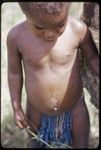 Western Highlands: young child wearing a string skirt