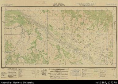 Papua New Guinea, Evapia River, Artillery series, Sheet 3685, 1:25 000, 1944