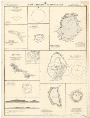 Plans of Islands in the South Pacific / Hydrographic Office