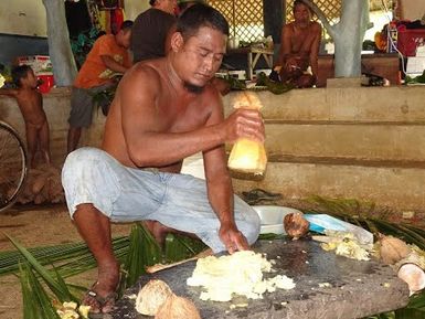 First Fruits Offering for Pounded Breadfruit (lihli), Pohnpei, Micronesia