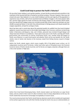 Could COVID-19 help to protect the Pacific's fisheries?