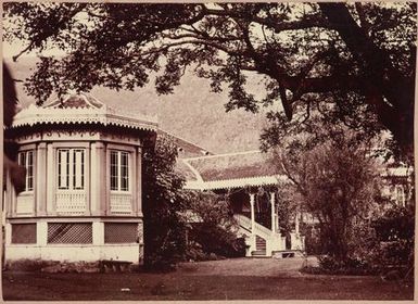 Close up of house. From the album: Tahiti, Samoa and New Zealand scenes