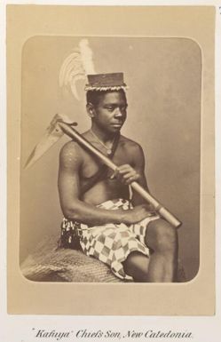 Portrait of Kafuya, the Chief's son, New Caledonia ca. 1878-79