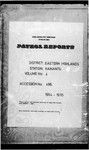 Patrol Reports. Eastern Highlands District, Kainantu, 1954 - 1955