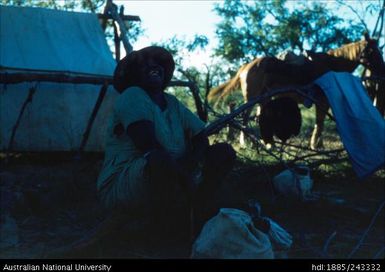 Woman laughing at Magara Camp