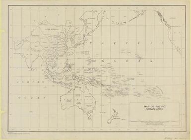 Map of Pacific Ocean area / prepared by the Allied Geographical Section ; reproduced by A.H.Q. Cartographic Coy., Aust. Survey Corps