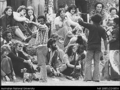 National Theatre Company of Papua New Guinea visiting ANU Campus