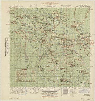 Provisional map, northeast New Guinea: Nanu East (Sheet Nanu East)