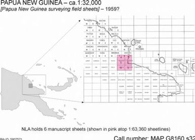 [Papua New Guinea surveying field sheets]