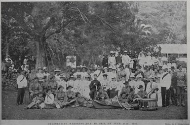 Celebrating Mafeking Day in Fiji, June 11, 1900