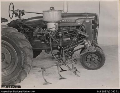 Farmall Tractor with experimental fertilizer unit