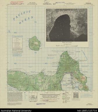 Papua New Guinea, New Britain, Rabaul, Provisional map, Sheet B56/2, 1944, 1:63 360