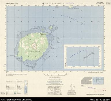 Papua New Guinea, Admiralty Islands, Baluan Island NW, Series: AMS T893, Sheet 3649 II NW, 1:25 000, 1957